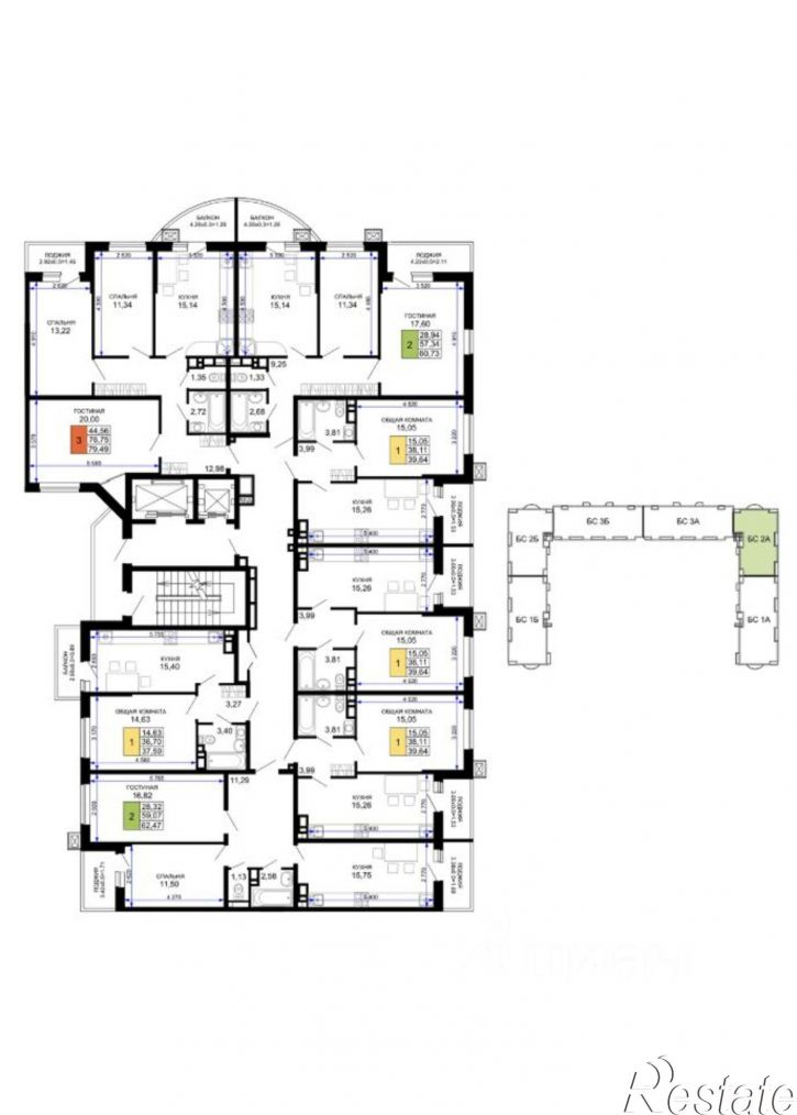 2-комн квартира в новом доме ул Степная, 257,  д. 257