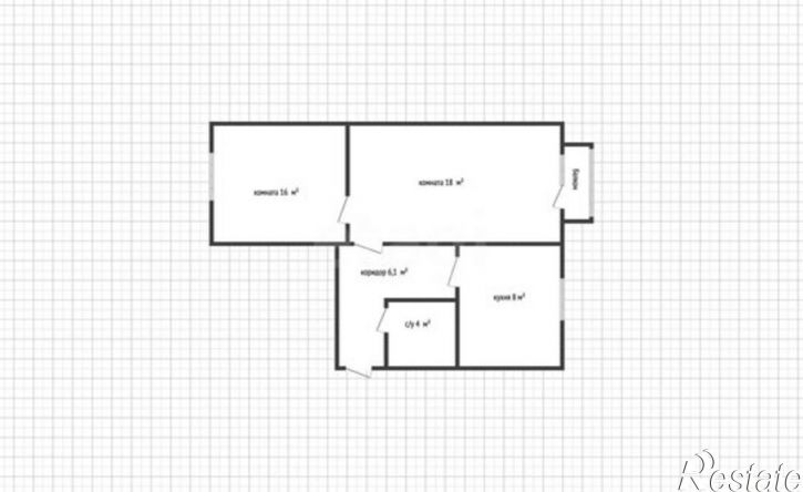 2-комн квартира Депутатская улица, 2,  д. 2