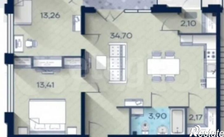 3-комн квартира улица Гагарина, 1,  д. 1