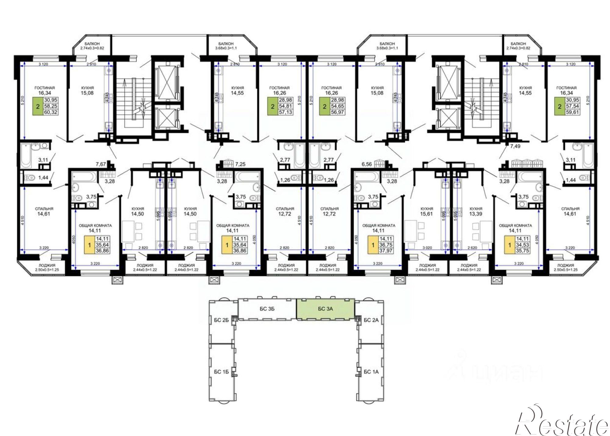 Купить квартиру за 10 783 400 рублей на ул Степная, 257