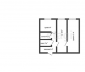 2-комн, 45кв м, этаж 1/5 ул Пролетарская, 340