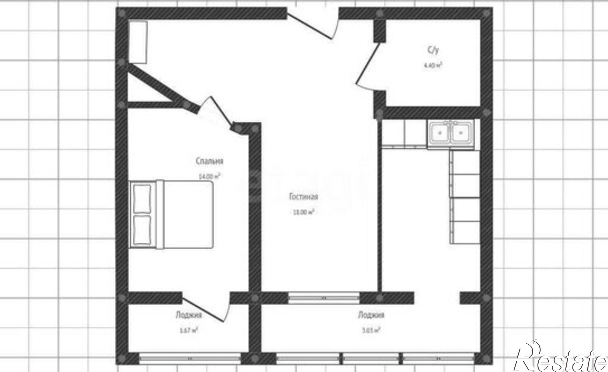 Купить квартиру за 5 400 000 рублей на ул Кооперативная, 98