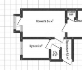 2-комн, 43кв м, этаж 3/5 ул Краснооктябрьская, 67
