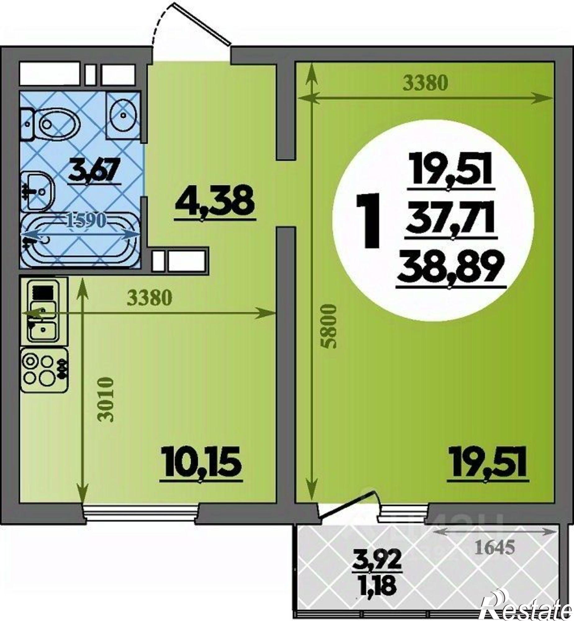 Купить квартиру за 5 459 000 рублей на Шоссейная улица, 4