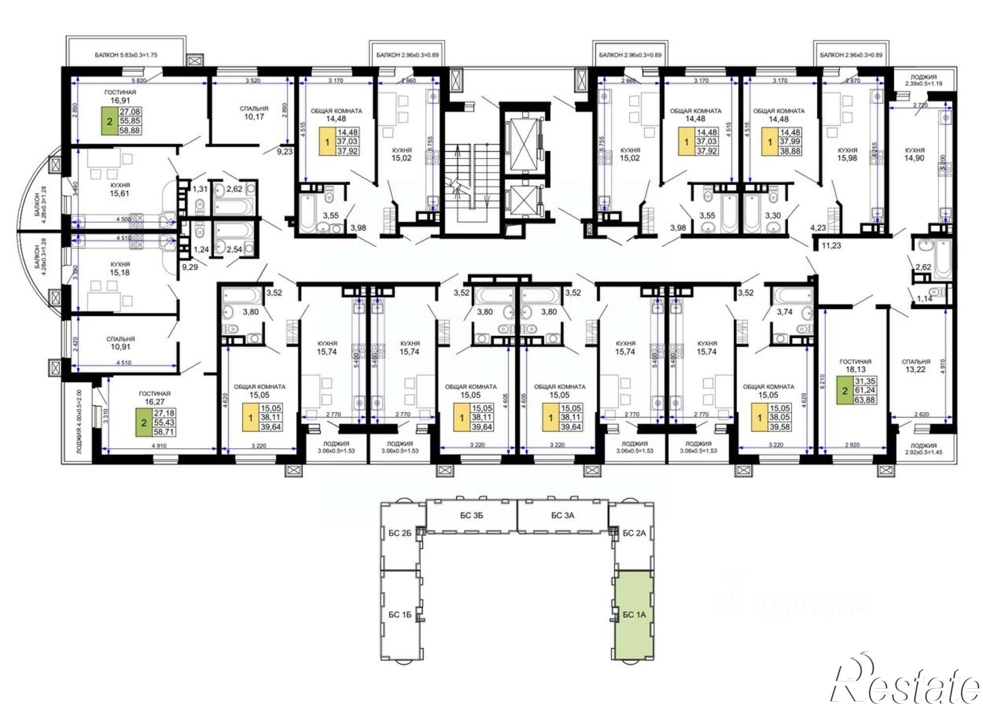 Купить квартиру за 11 728 400 рублей на ул Степная, 257