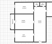 3-комн, 72кв м, этаж 4/5 Заводская улица, 1А