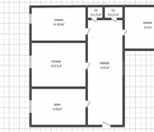 3-комн, 64кв м, этаж 2/9 ул Крестьянская, 451