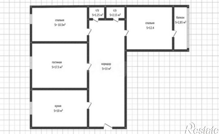 3-комн квартира ул Крестьянская, 451,  д. 451