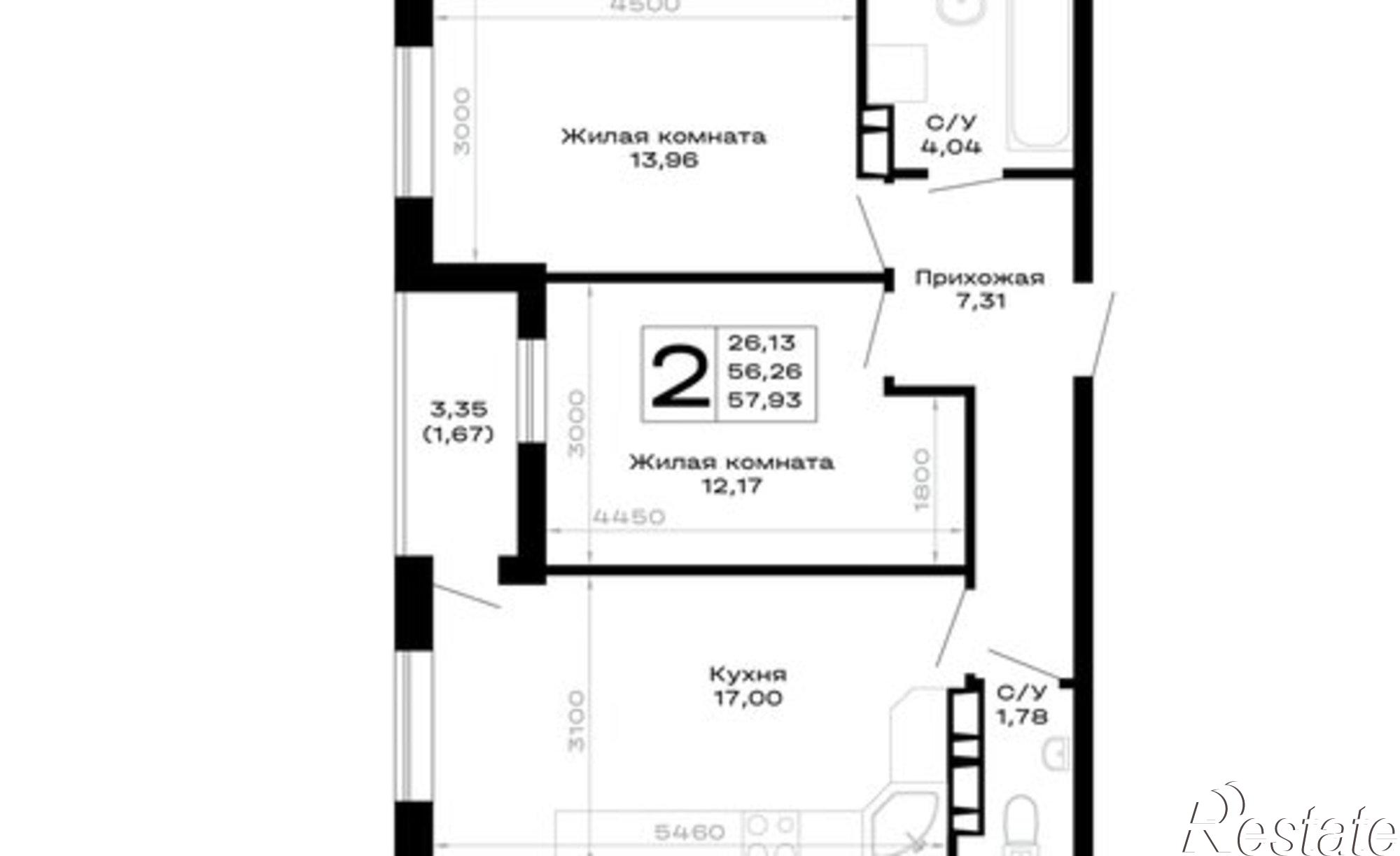 Купить квартиру за 10 948 800 рублей на Республика Адыгея (Адыгея)