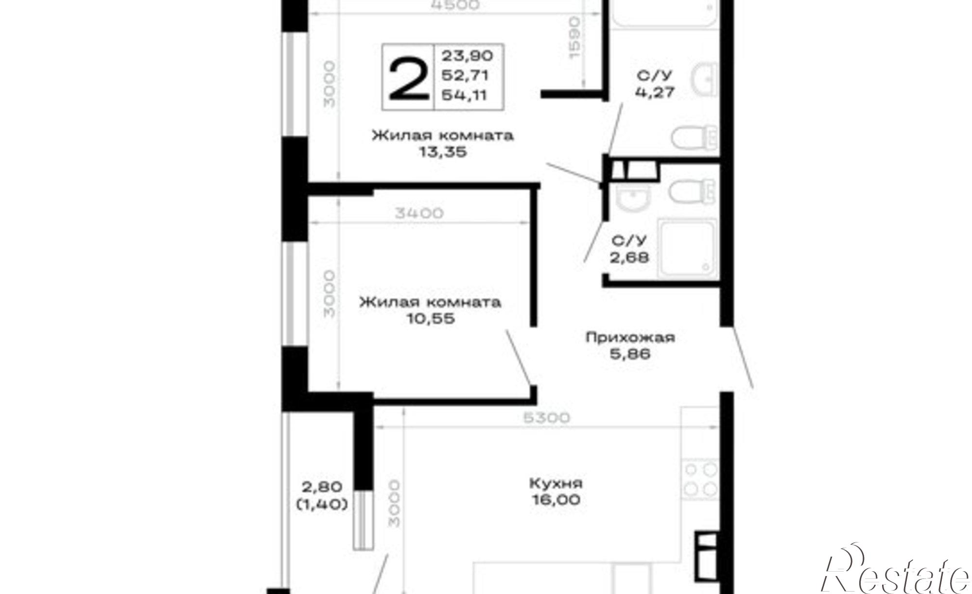 Купить квартиру за 10 075 300 рублей на Республика Адыгея (Адыгея)