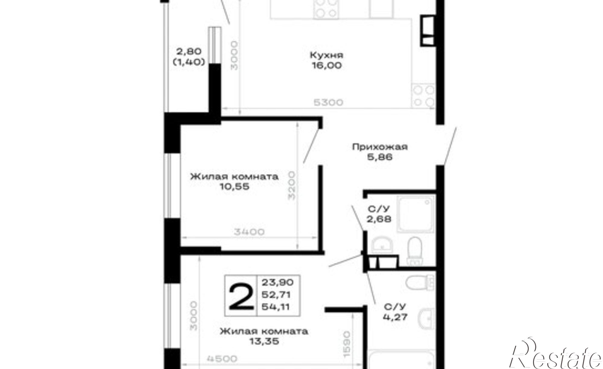 Купить квартиру за 10 226 800 рублей на Республика Адыгея (Адыгея)
