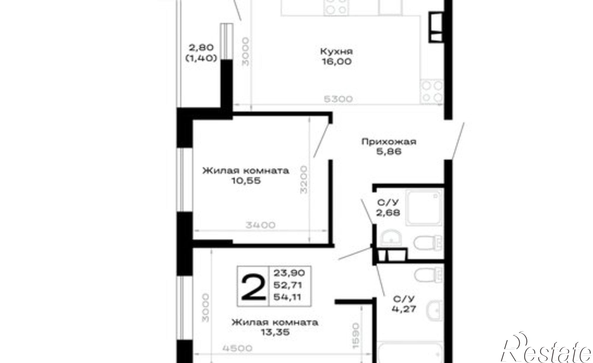 Купить квартиру за 10 226 800 рублей на Республика Адыгея (Адыгея)