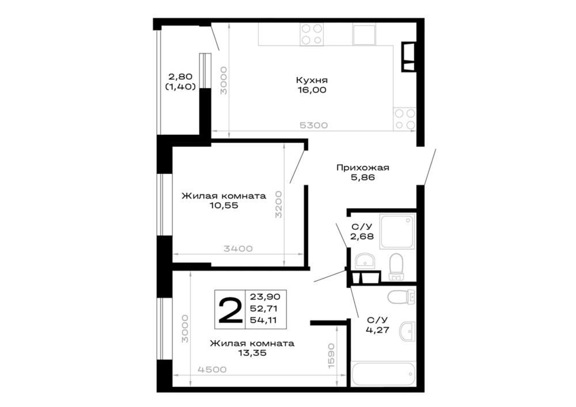 Купить квартиру за 6 763 750 рублей на обход Майкопа, д.к5.1