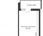 2-комн, 60.05 кв м, этаж 11/16 Авиационный переулок, д.1
