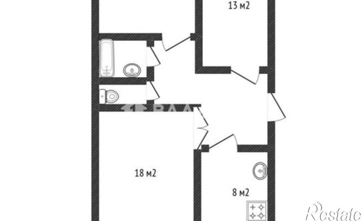 3-комн квартира улица 12 Марта, 130 к2,  д. 130 к2