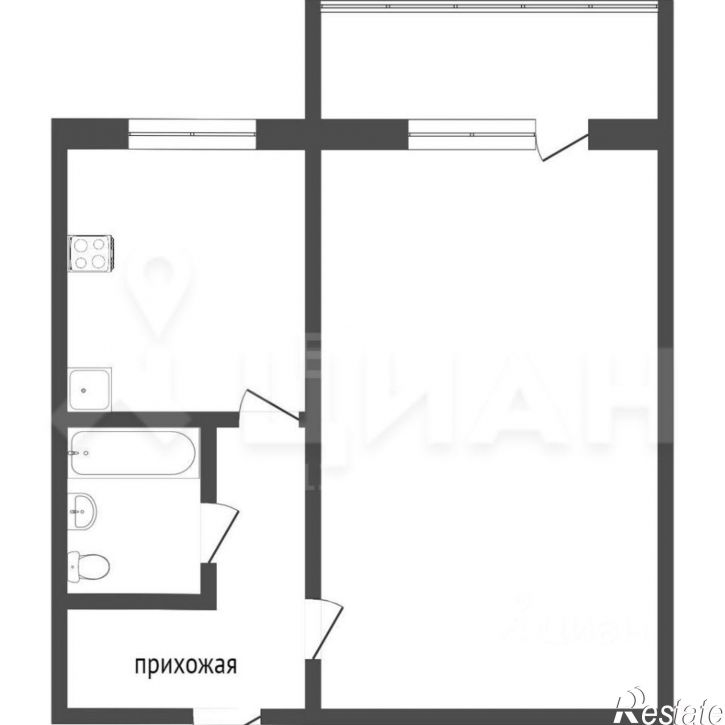 1-комн квартира улица Свободы, 417А,  д. 417А