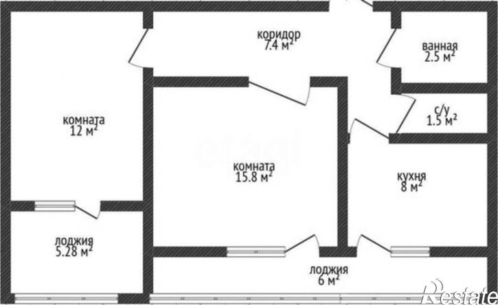2-комн квартира Пролетарская улица, 454,  д. 454