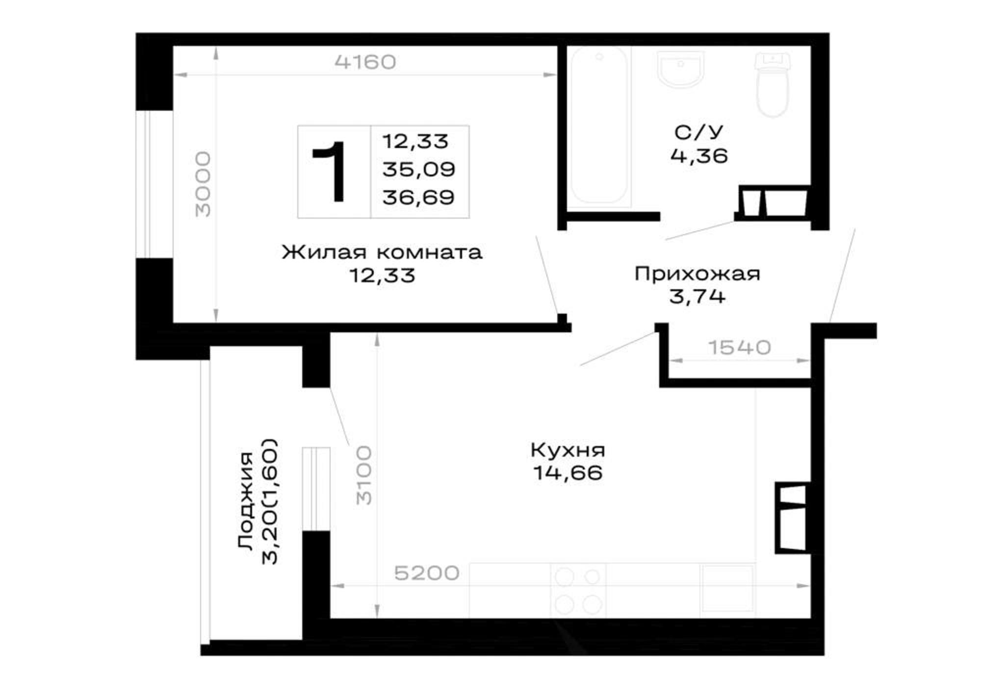 Купить квартиру за 4 953 150 рублей на обход Майкопа, д.к5.1