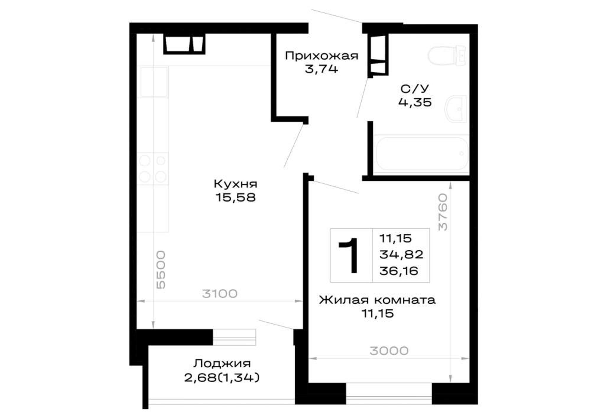Купить квартиру за 4 881 600 рублей на обход Майкопа, д.к5.1