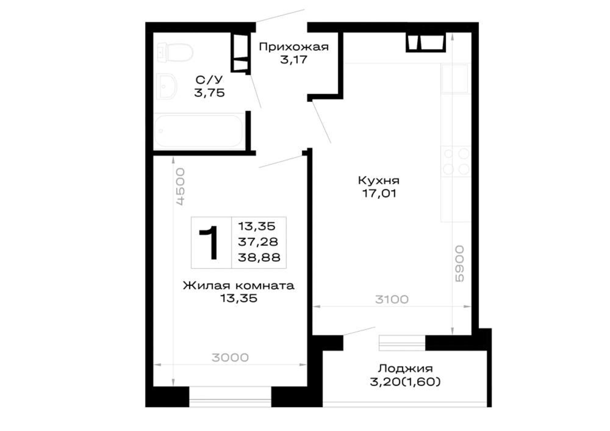 Купить квартиру за 5 248 800 рублей на обход Майкопа, д.к5.1