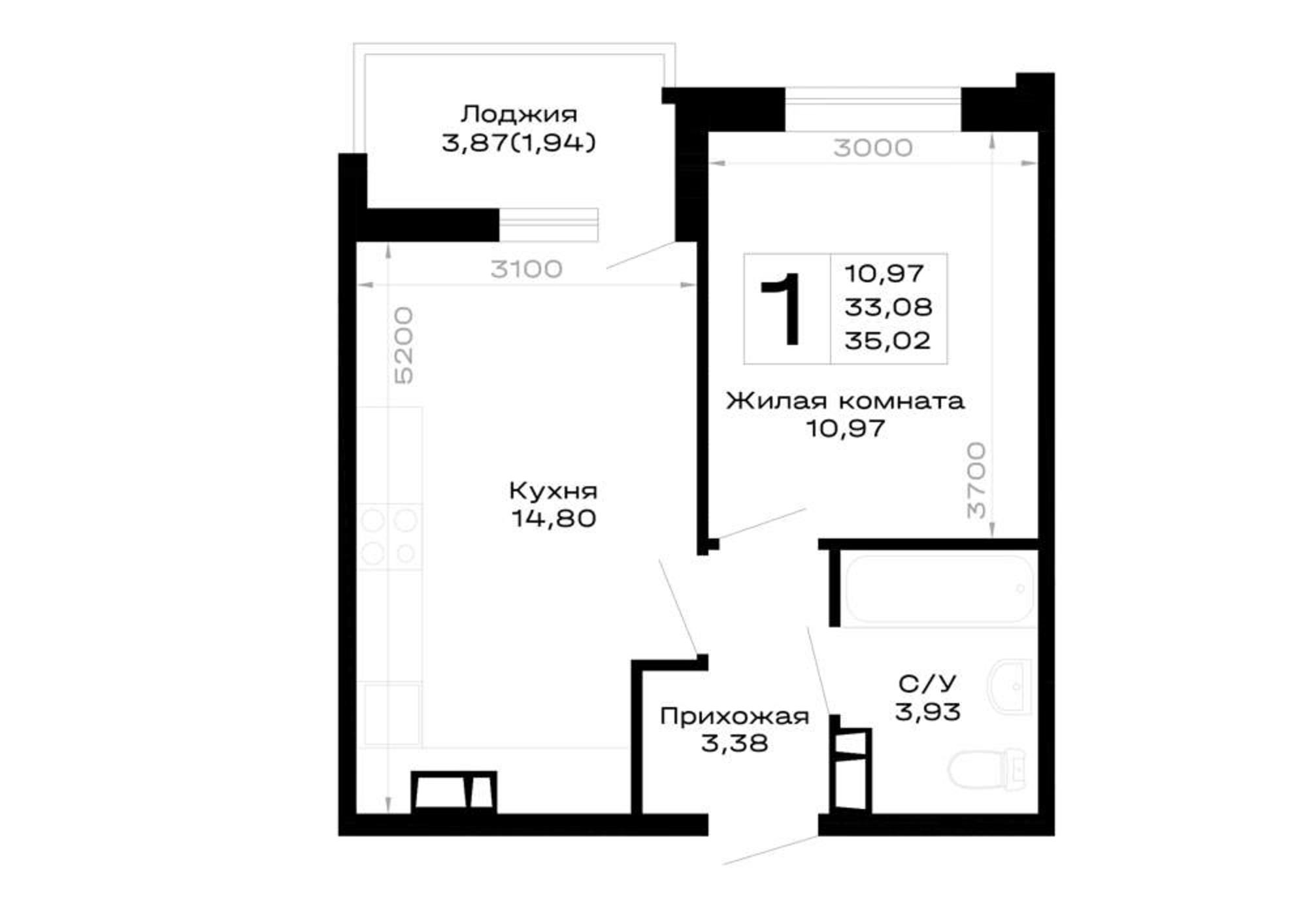 Купить квартиру за 4 727 700 рублей на обход Майкопа, д.к5.1