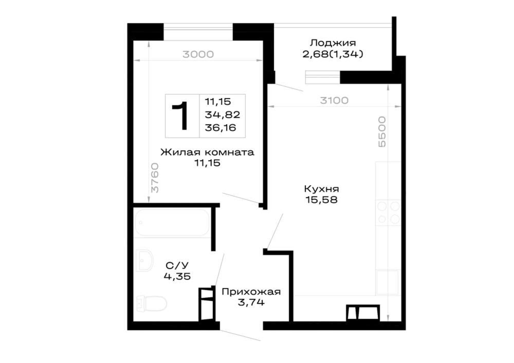 Купить квартиру за 4 881 600 рублей на обход Майкопа, д.к5.1