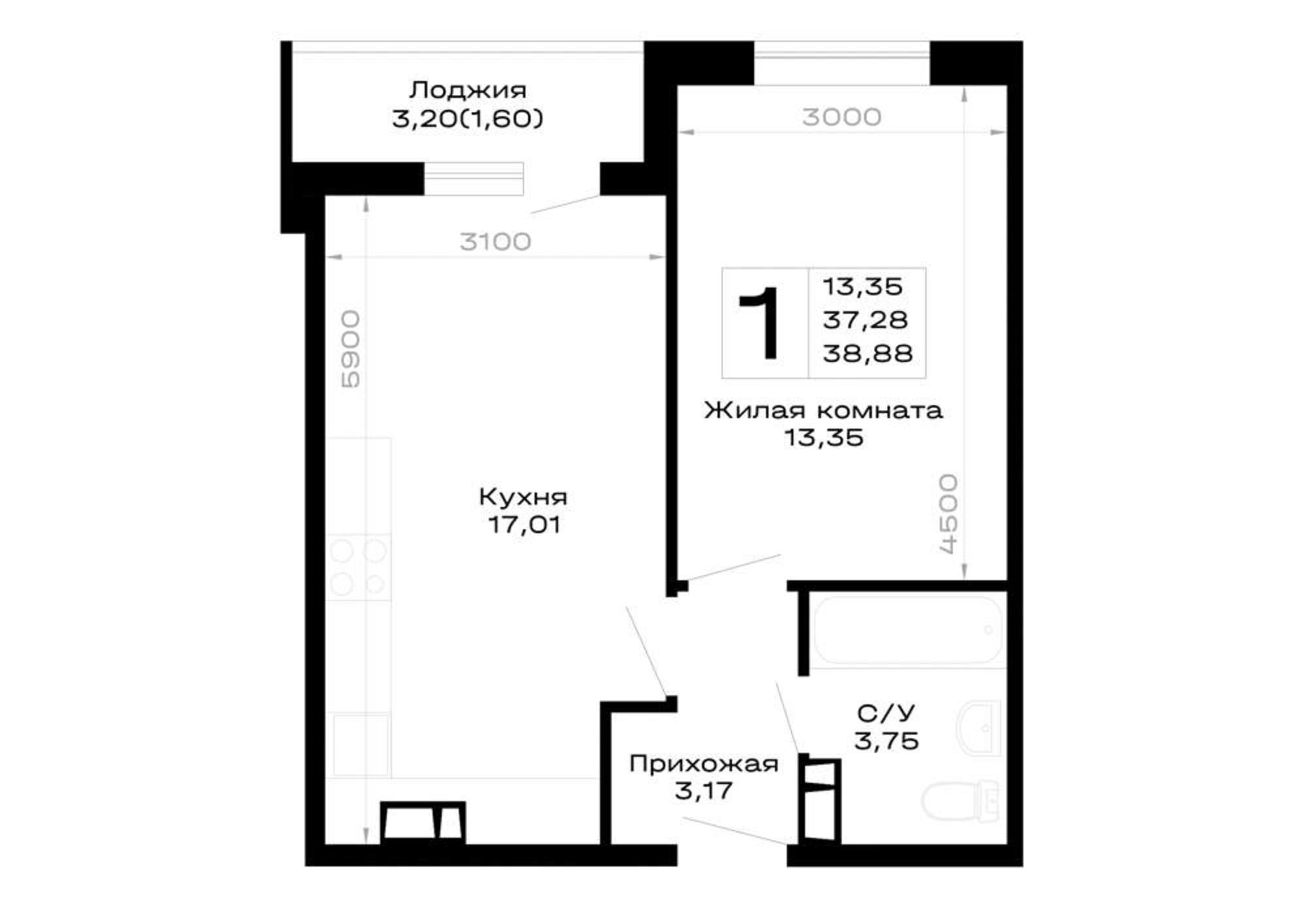Купить квартиру за 5 248 800 рублей на обход Майкопа, д.к5.1