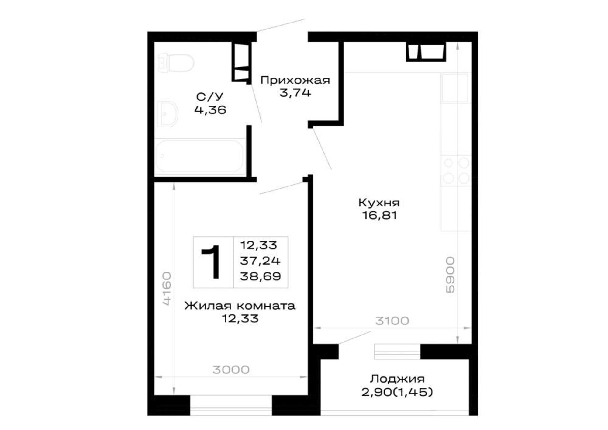 Купить квартиру за 5 223 150 рублей на обход Майкопа, д.к5.1