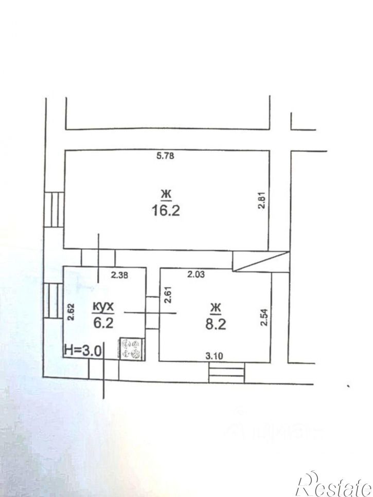 2-комн квартира ул Жуковского, 47,  д. 47