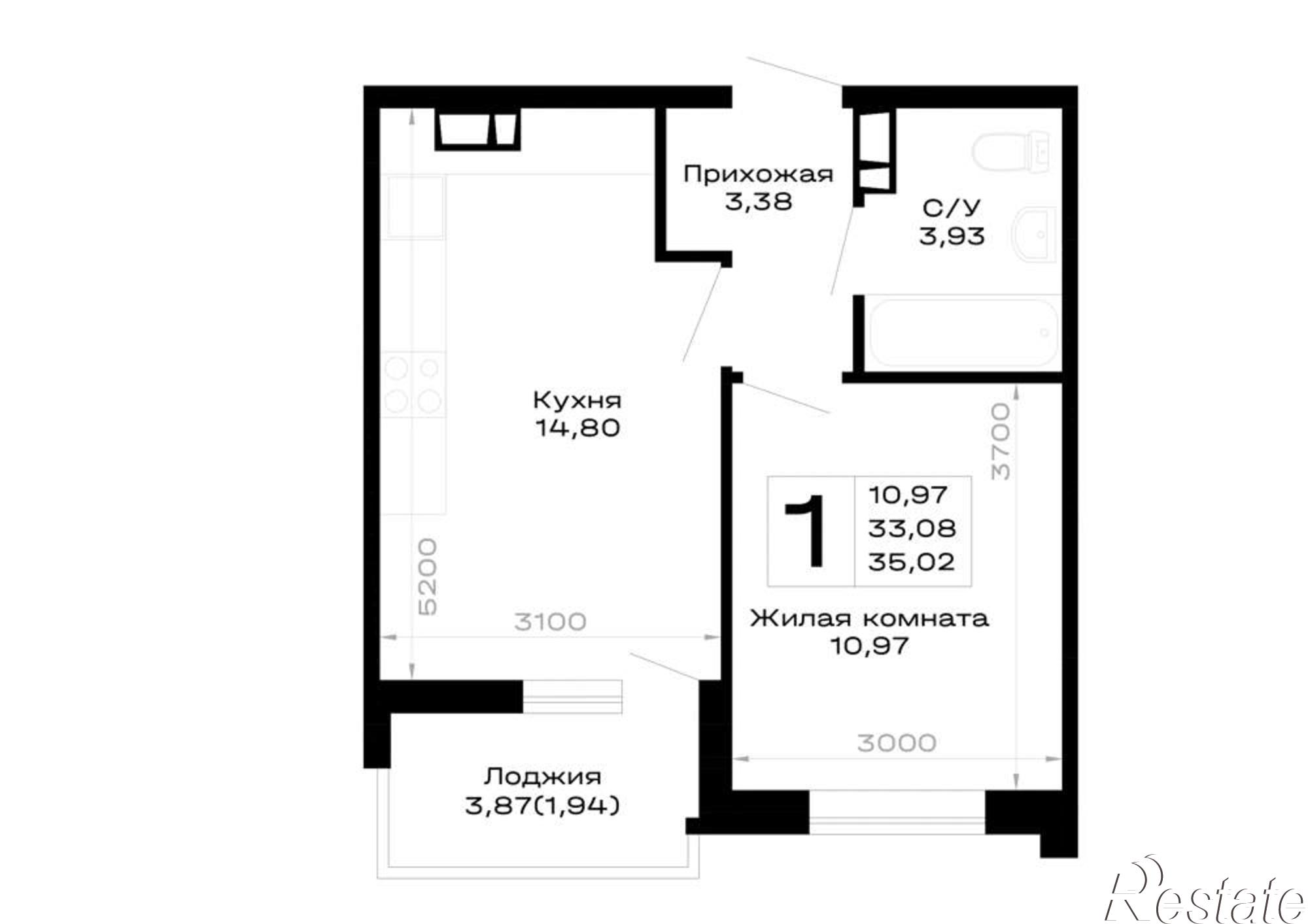 Купить квартиру за 4 902 800 рублей на обход Майкопа, д.к5.1