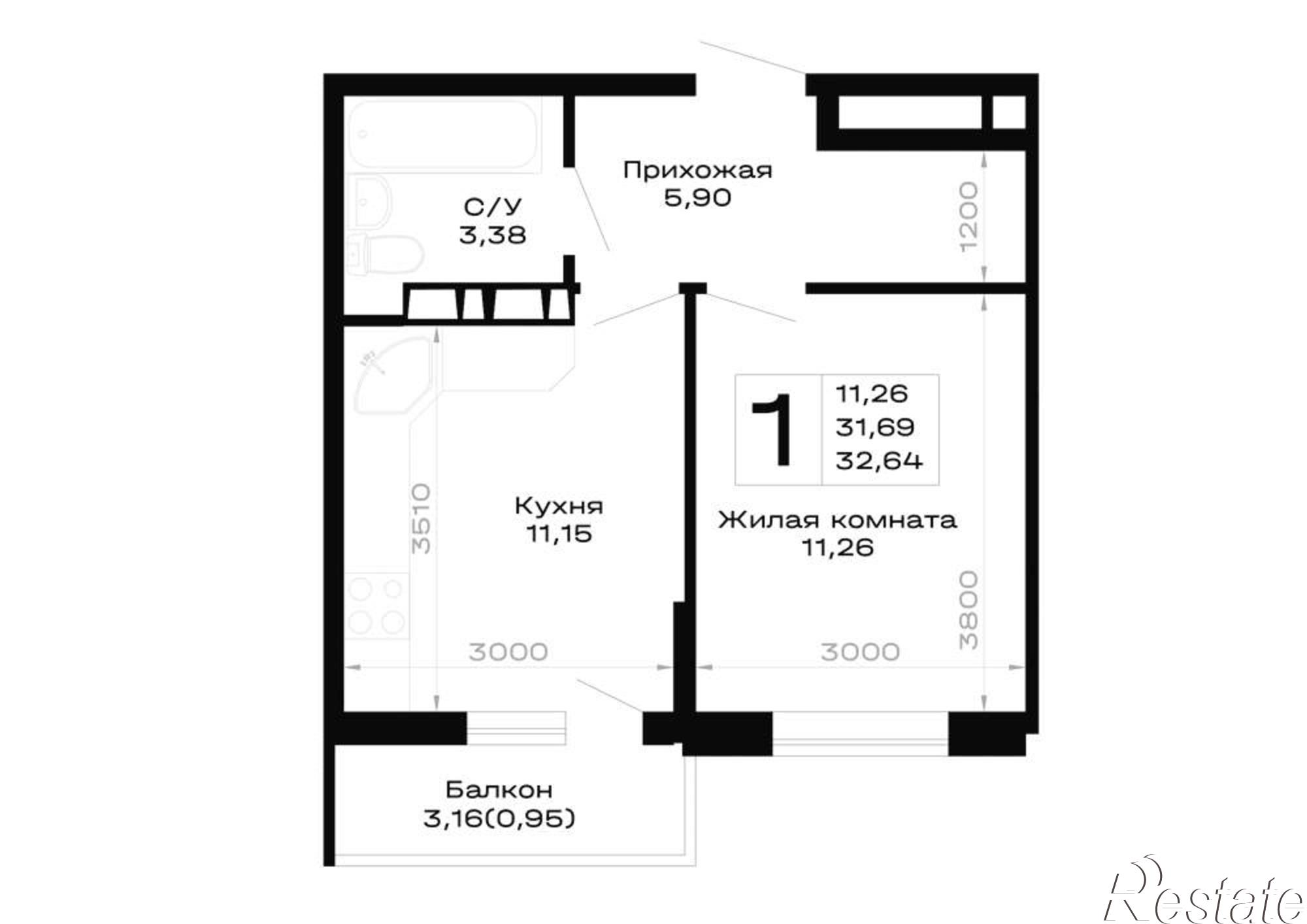 Купить квартиру за 4 569 600 рублей на обход Майкопа, д.к5.1