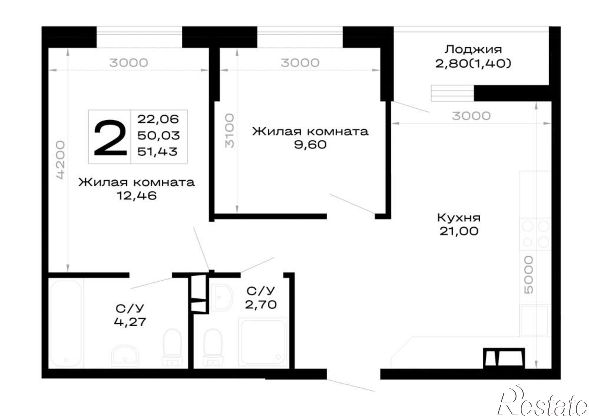 Купить квартиру за 6 428 750 рублей на обход Майкопа, д.к5.1