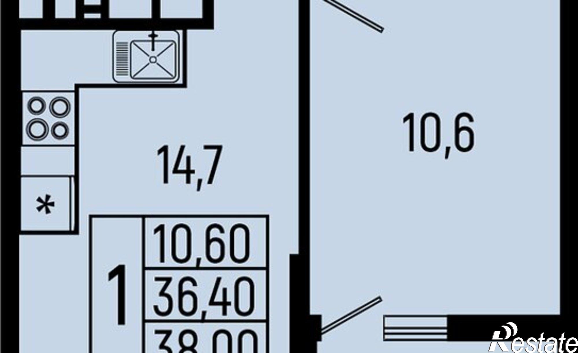 Купить квартиру за 6 916 000 рублей на Республика Адыгея (Адыгея), ЖК Звезды