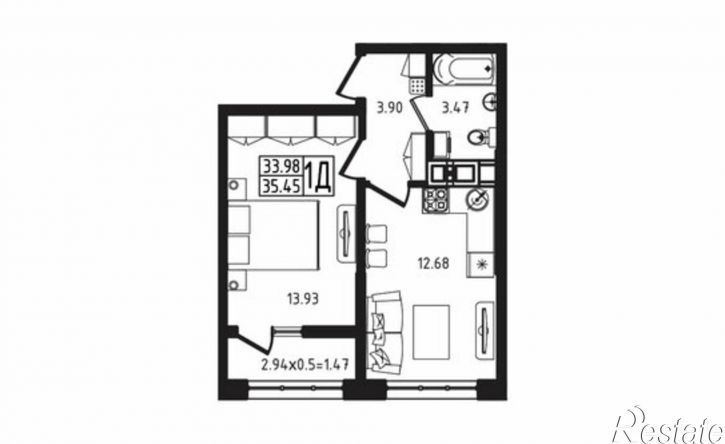 1-комн квартира Республика Адыгея (Адыгея)