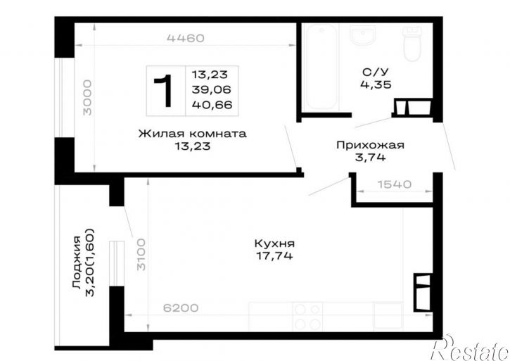 1-комн квартира в новом доме обход Майкопа, д.к5.1