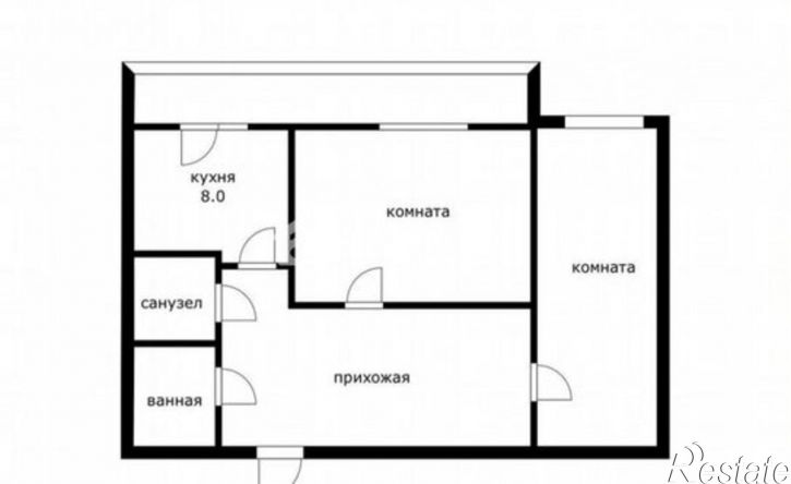 2-комн квартира улица Ленина, 23,  д. 23