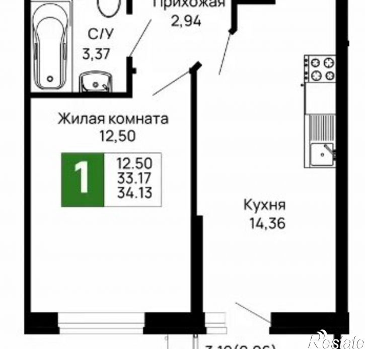 1-комн квартира Авиационный пер, 4Б,  д. 4Б