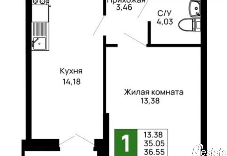 1-комн квартира Авиационный пер, 4Б,  д. 4Б
