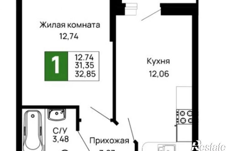 1-комн квартира Авиационный пер, 4Б,  д. 4Б