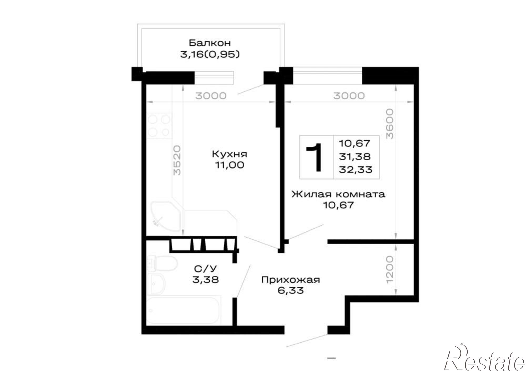 Купить квартиру за 4 849 500 рублей на обход Майкопа, д.к5.1