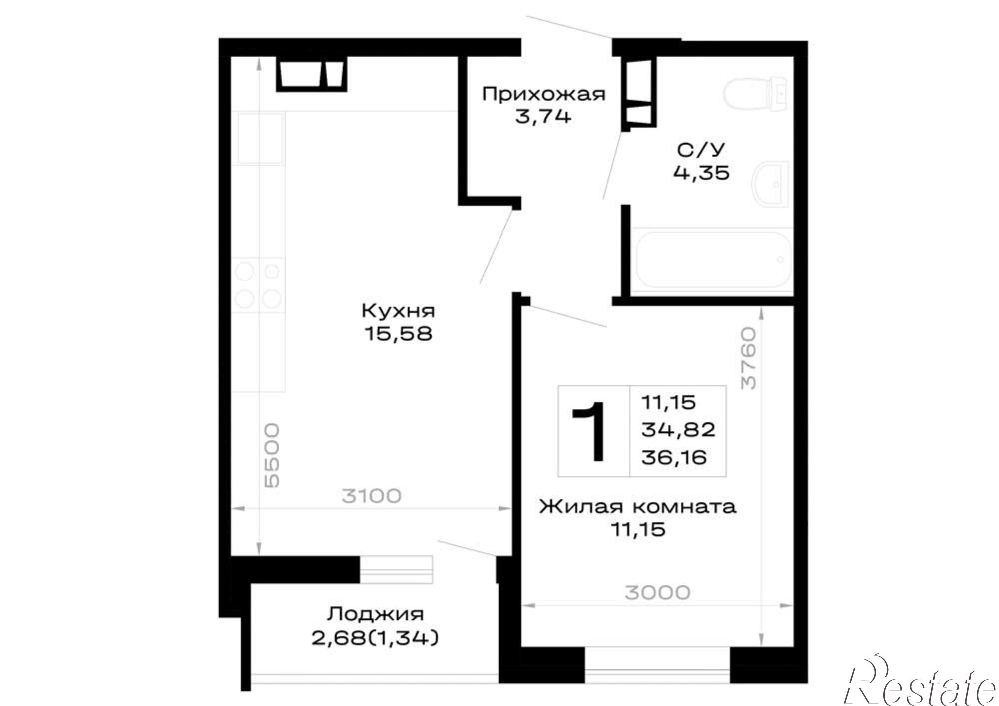 Купить квартиру за 5 424 000 рублей на обход Майкопа, д.к5.1