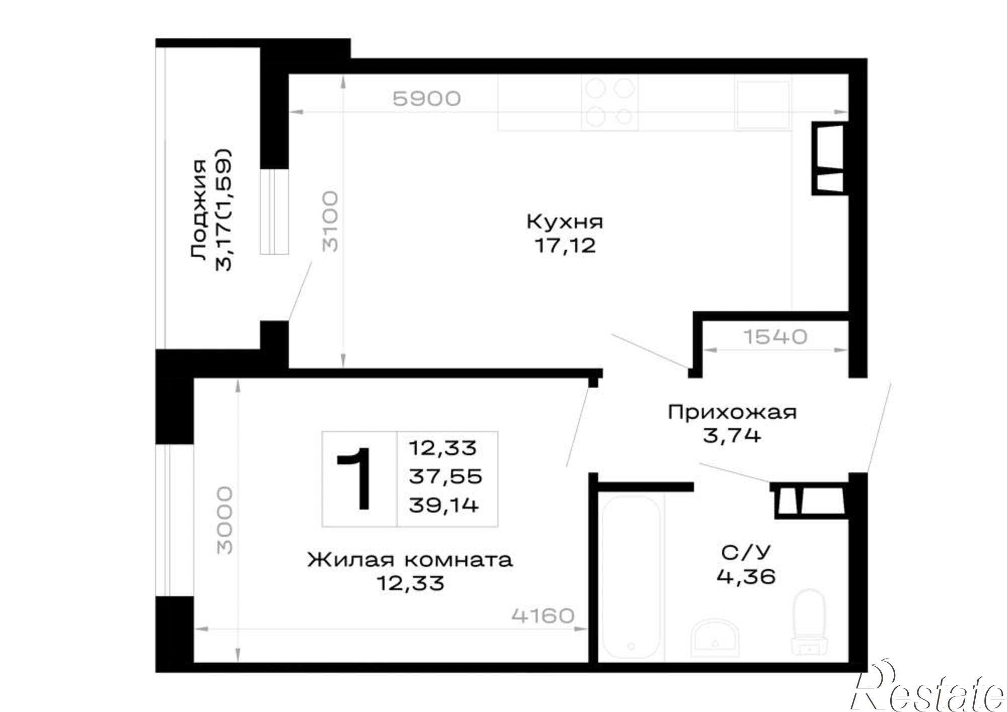 Купить квартиру за 5 871 000 рублей на обход Майкопа, д.к5.1