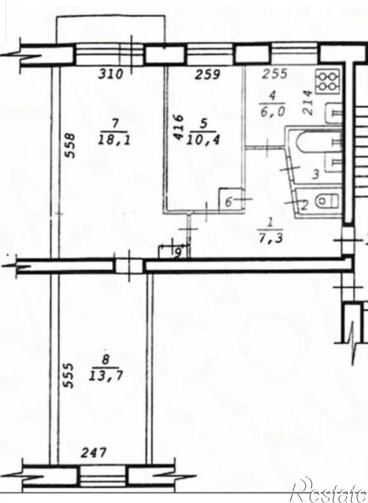 3-комн квартира улица Димитрова, 19,  д. 19