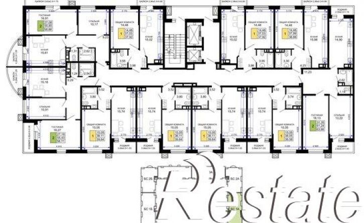 2-комн квартира Степная улица, 257,  д. 257
