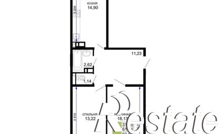2-комн квартира Степная улица, 259,  д. 259